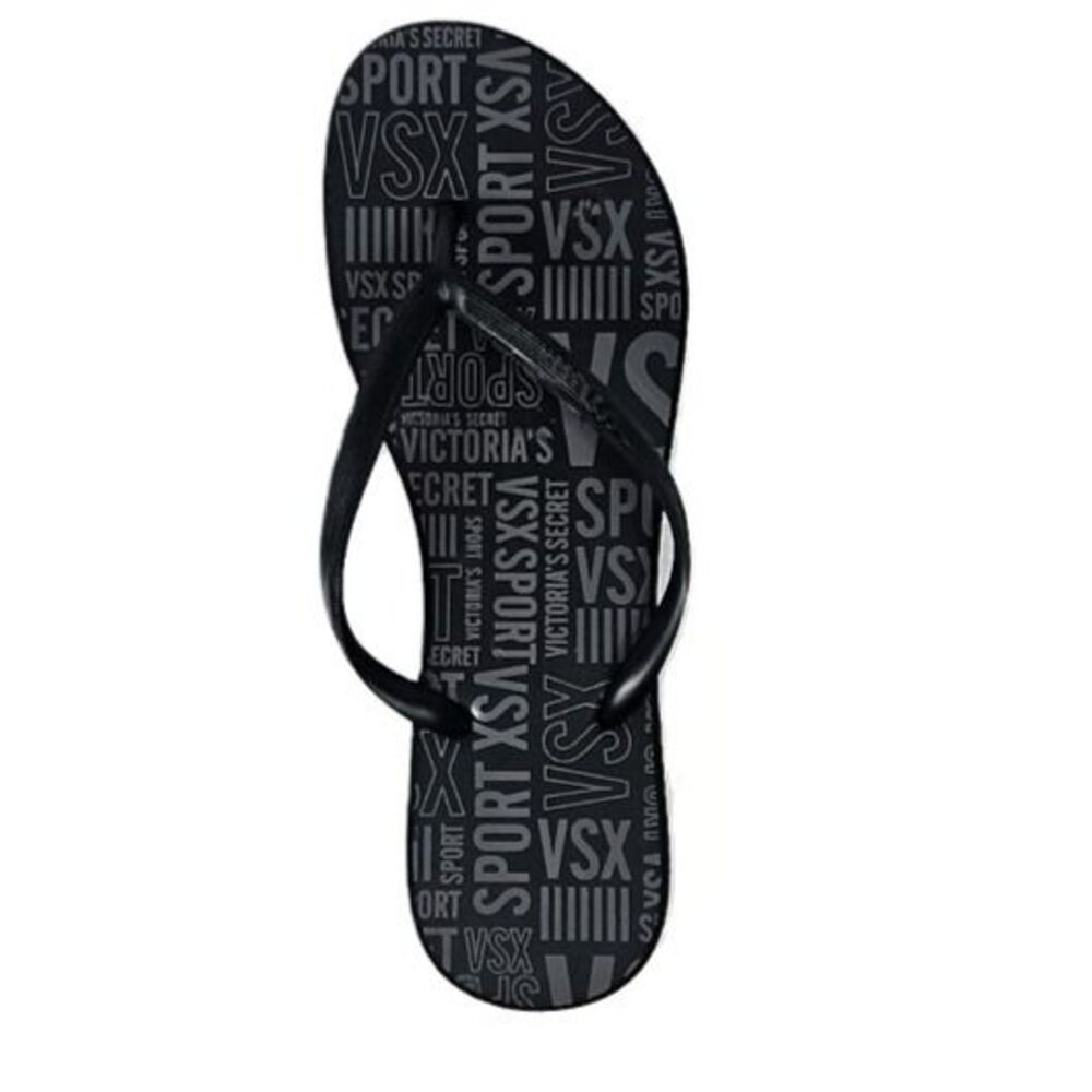 Victoria's Secret VSX Sport Logo Flip Flop Sandals Size S 5/6 NWOT